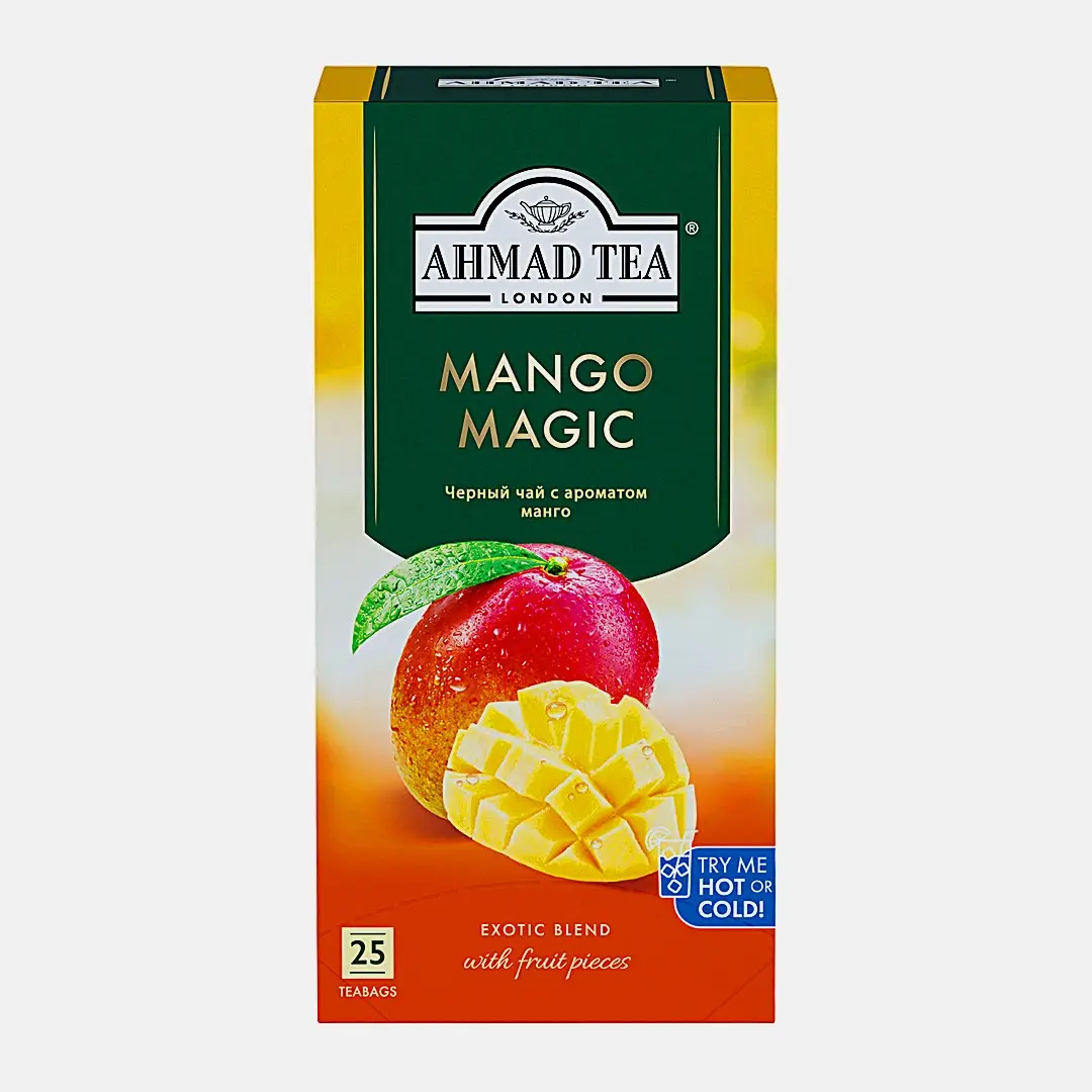 Чай чёрный Ahmad Tea Mango Magic с ароматом манго 25пак