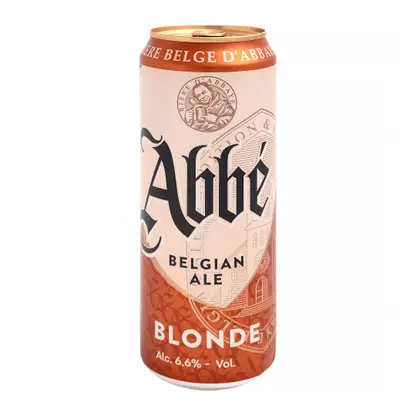 Изображение товара Пивной напиток Abbe Blonde светлый пастеризованное 6.6% 450мл