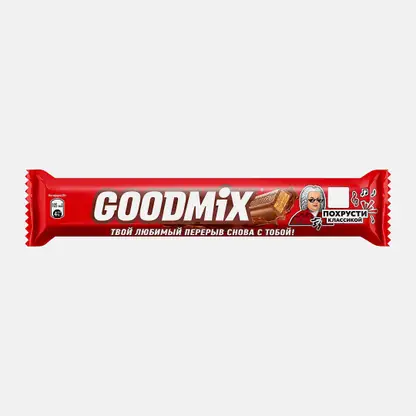 Шоколадный батончик в молочном шоколаде с хрустящей вафлей Goodmix Дуо Original 40г