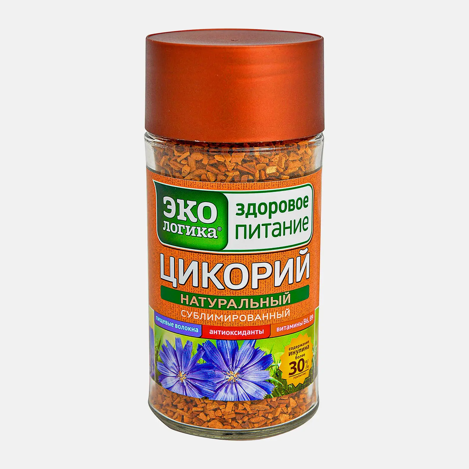 Изображение товара Растворимый натуральный цикорий Экологика 85 г для здорового напитка