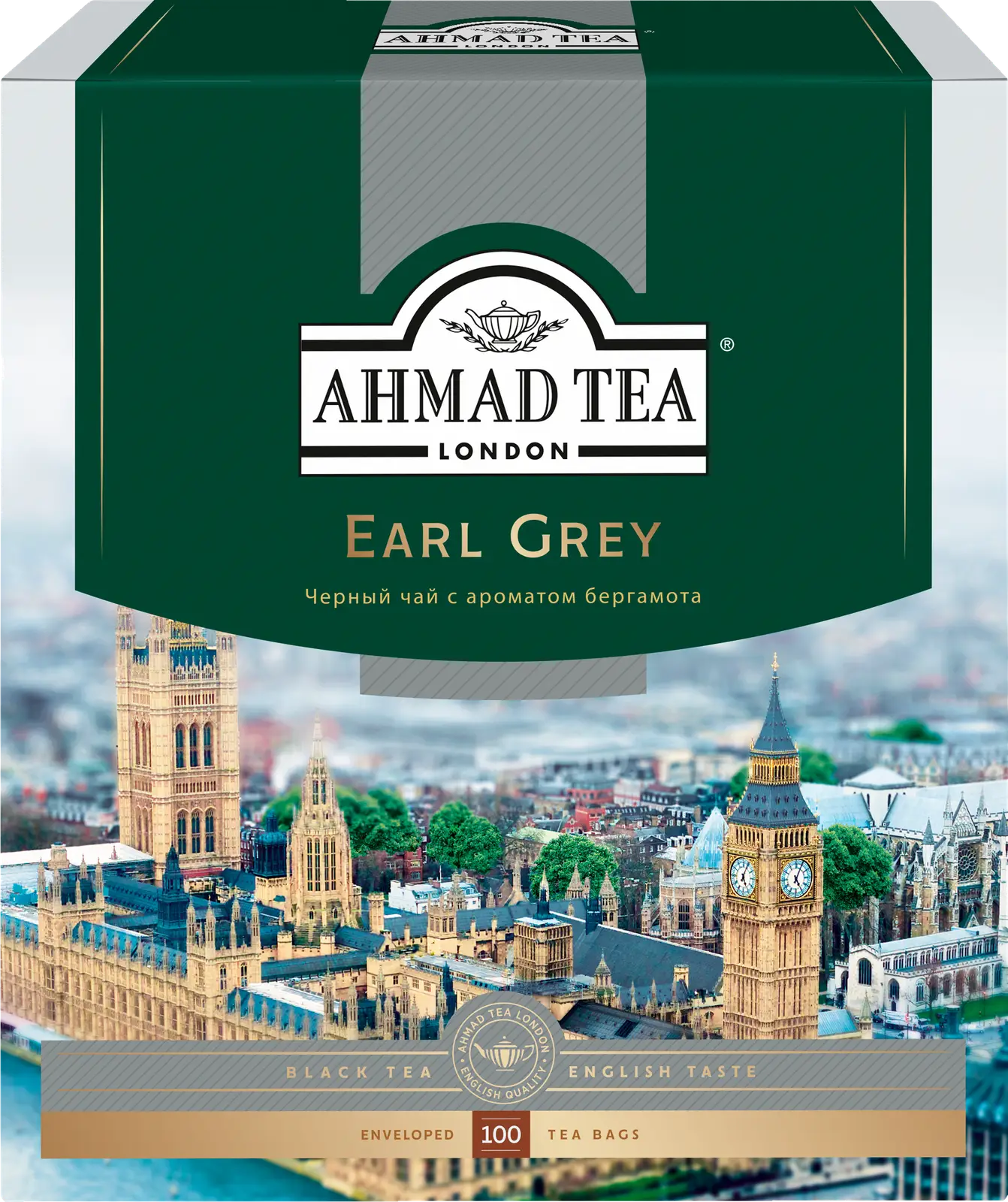 Чай черный Ahmad Tea Earl Grey 100пак - Магнит-Продукты