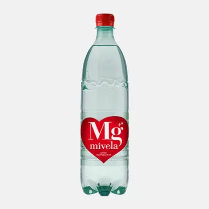 Вода Mivela Mg минеральная природная лечебно-столовая слабогазированная 1л