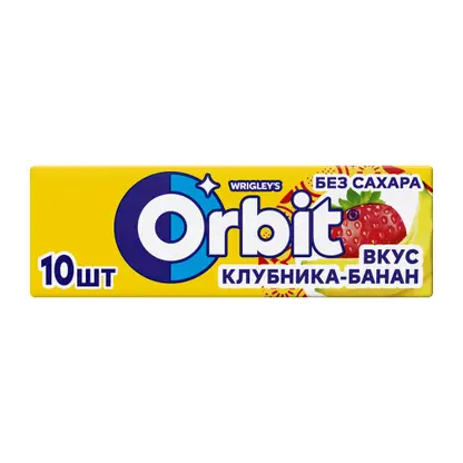 Изображение товара Жевательная резинка Orbit Клубника-банан без сахара 13.6г
