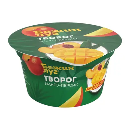 Изображение товара Творог Бежин луг манго-персик 4.2% 130г