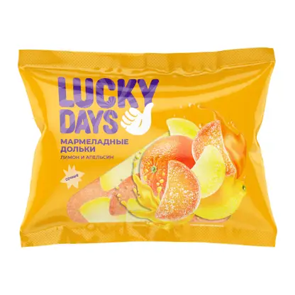 Изображение товара Мармелад Lucky Days мини-дольки ассорти 300г