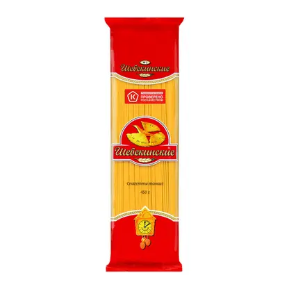 Изображение товара Макароны Шебекинские №2 Спагетти тонкие 450г