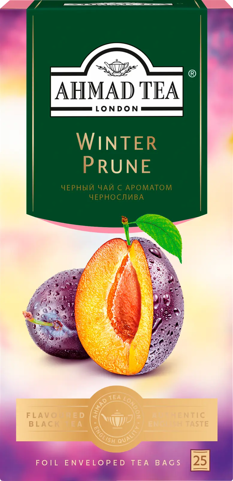 Чай черный Ahmad Tea Winter Prune с черносливом 25пак 37.5г — в каталоге на  сайте сети Магнит | Краснодар