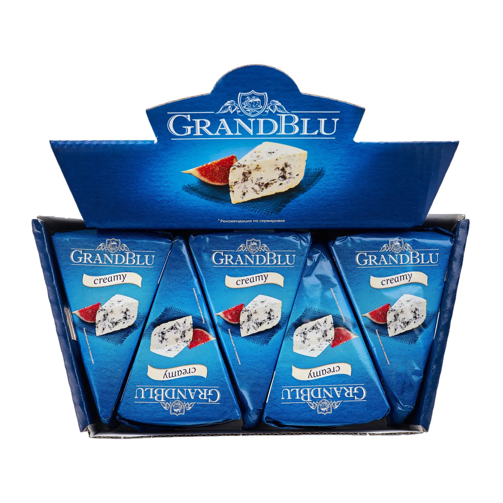 Сыр Grandblu Creamy с голубой плесенью 56% 100г — в каталоге на сайте сети  Магнит | Краснодар