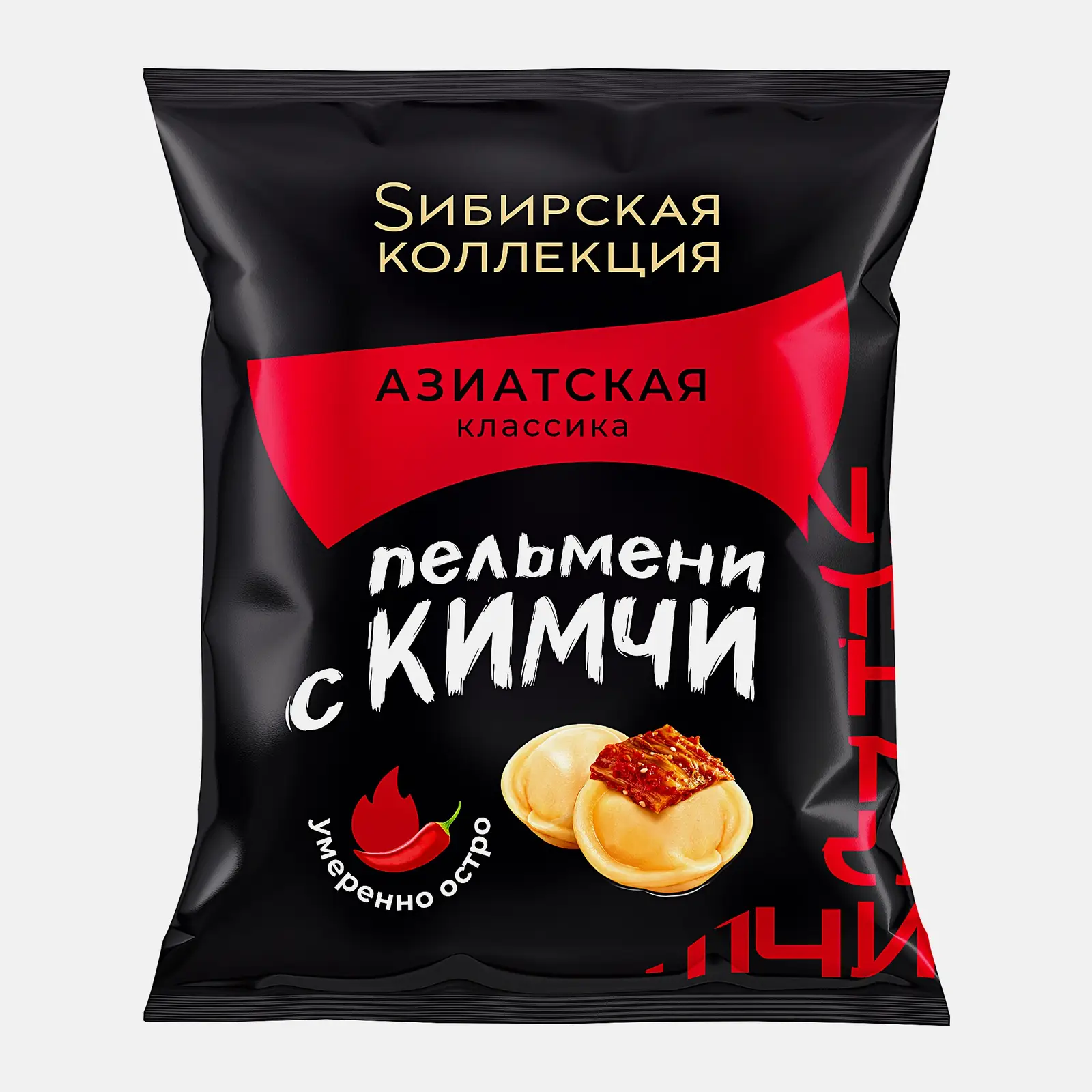 Изображение товара Пельмени с кимчи Sибирская Коллекция 400г оригинальный вкус острые мясные пельмени