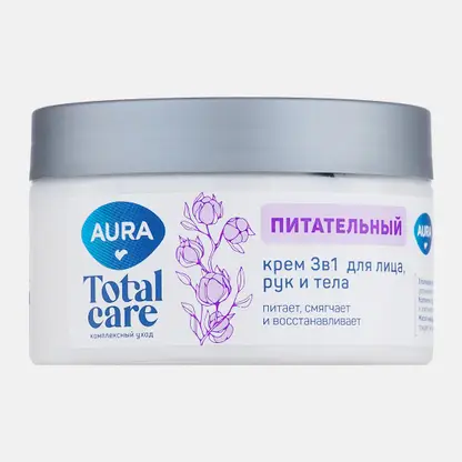 Крем для лица рук и тела 3в1 Aura 250мл