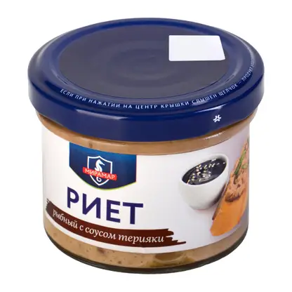 Изображение товара Риет рыбный с соусом терияки Меридиан 100г