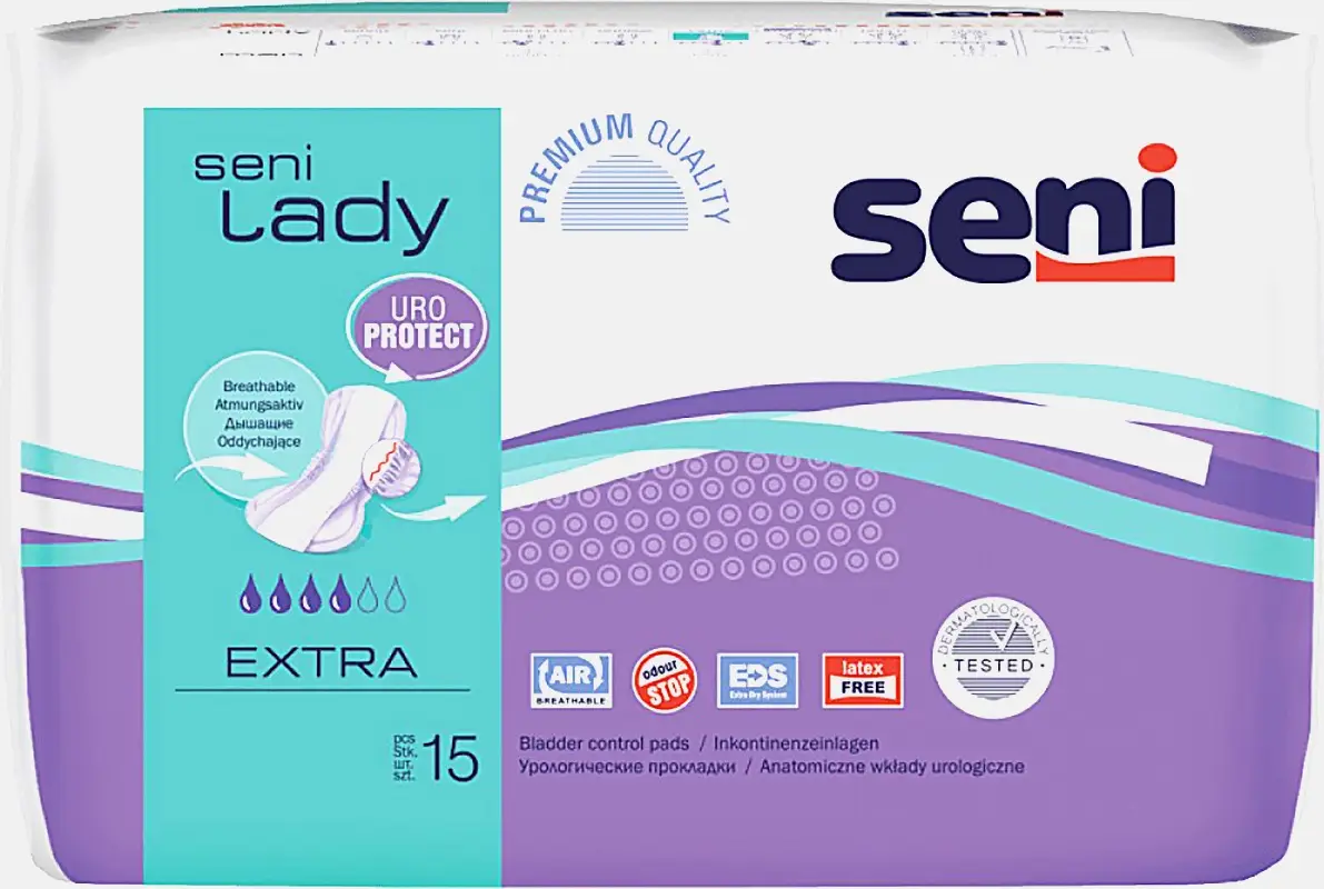 Прокладки Seni Lady Extra урологические 15шт Прокладки Seni Lady Extra урологические 15шт