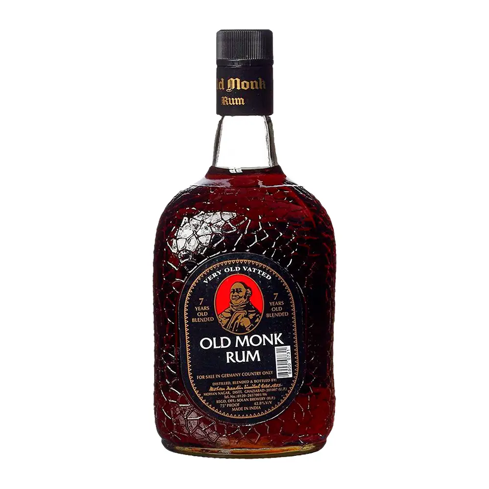 Изображение товара Ром Old Monk выдержанный 7 лет 42.8% 750 мл - Индийский высококачественный напиток