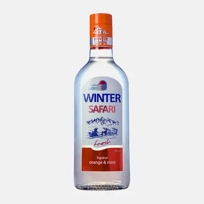 Ликер крепкий Winter Safari вкус апельсина и мяты 35% 500мл