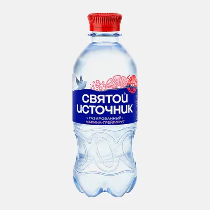 Газированная вода Святой Источник с ароматом малины и грейпфрута 330мл