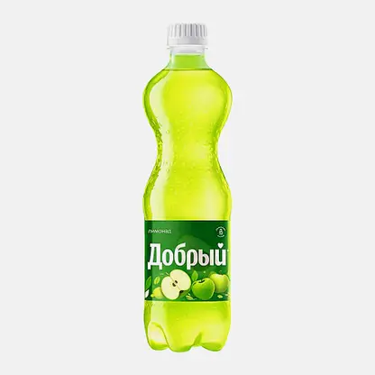 Газированный напиток со вкусом кислого яблока Добрый 1л