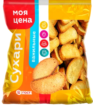 Изображение товара Сухари ванильные Моя цена 350г