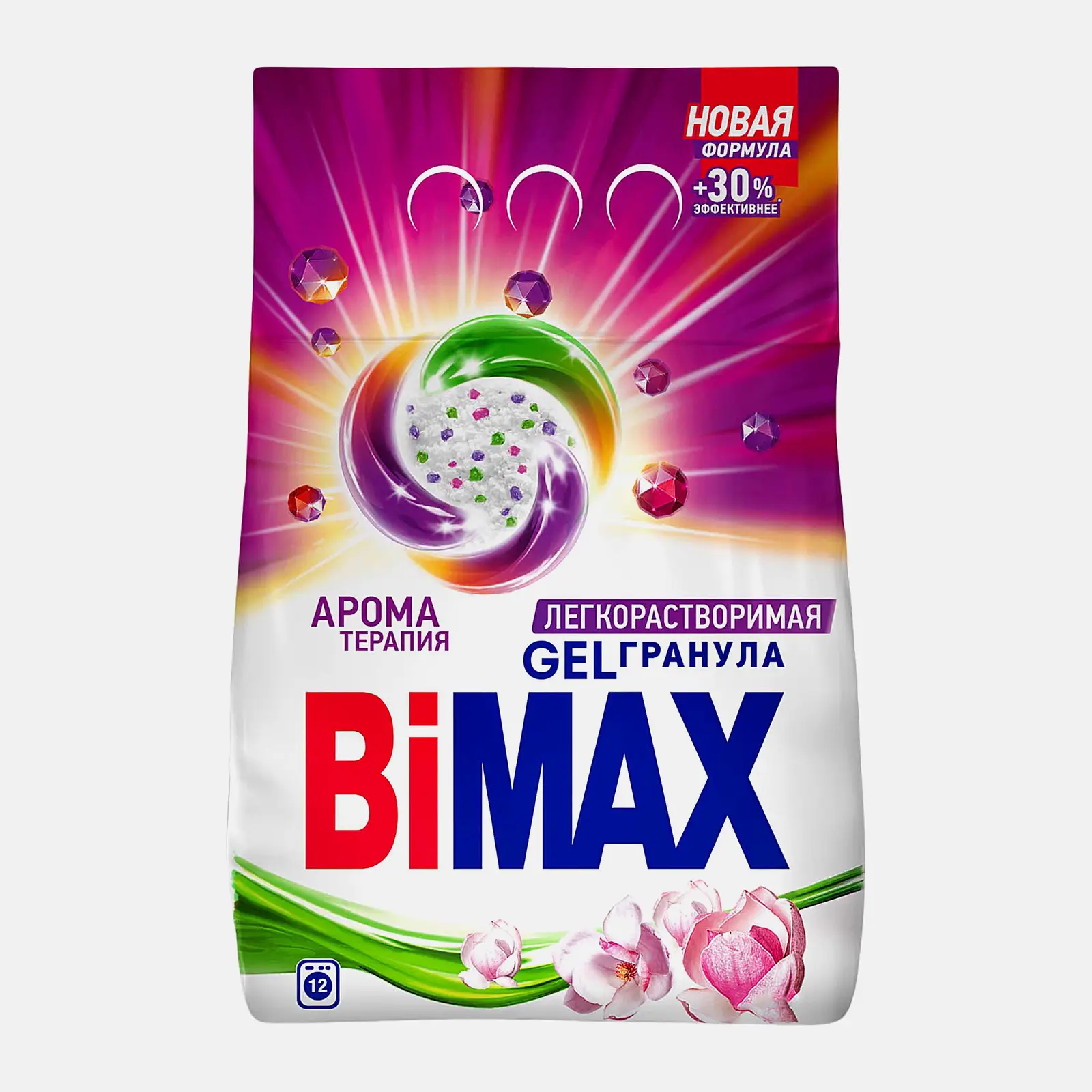 Изображение товара Стиральный порошок Bimax Ароматерапия автомат 1.8кг для эффективной стирки и свежего аромата