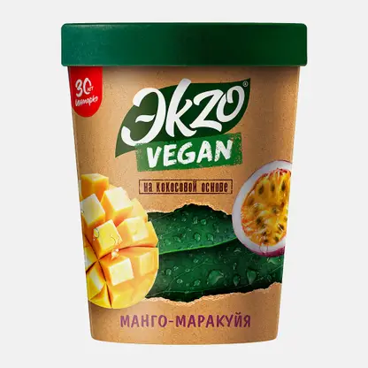 Десерт замороженный манго и маракуйя на кокосовой основе Экzо Vegan 270г