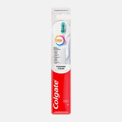 Зубная щетка Пенная чистка средняя жёсткость Colgate Total