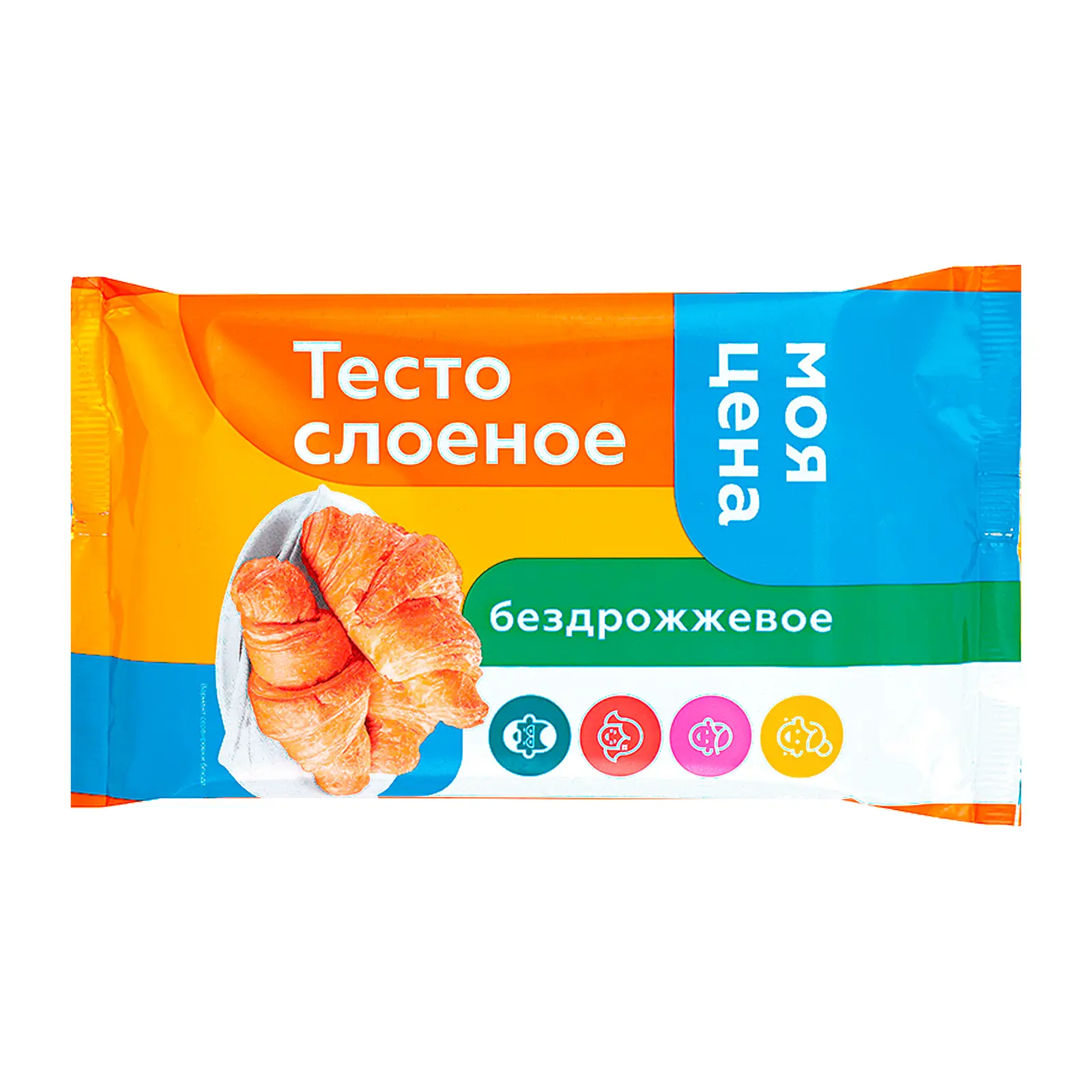 Изображение товара Тесто Моя цена слоеное бездрожжевое 500г