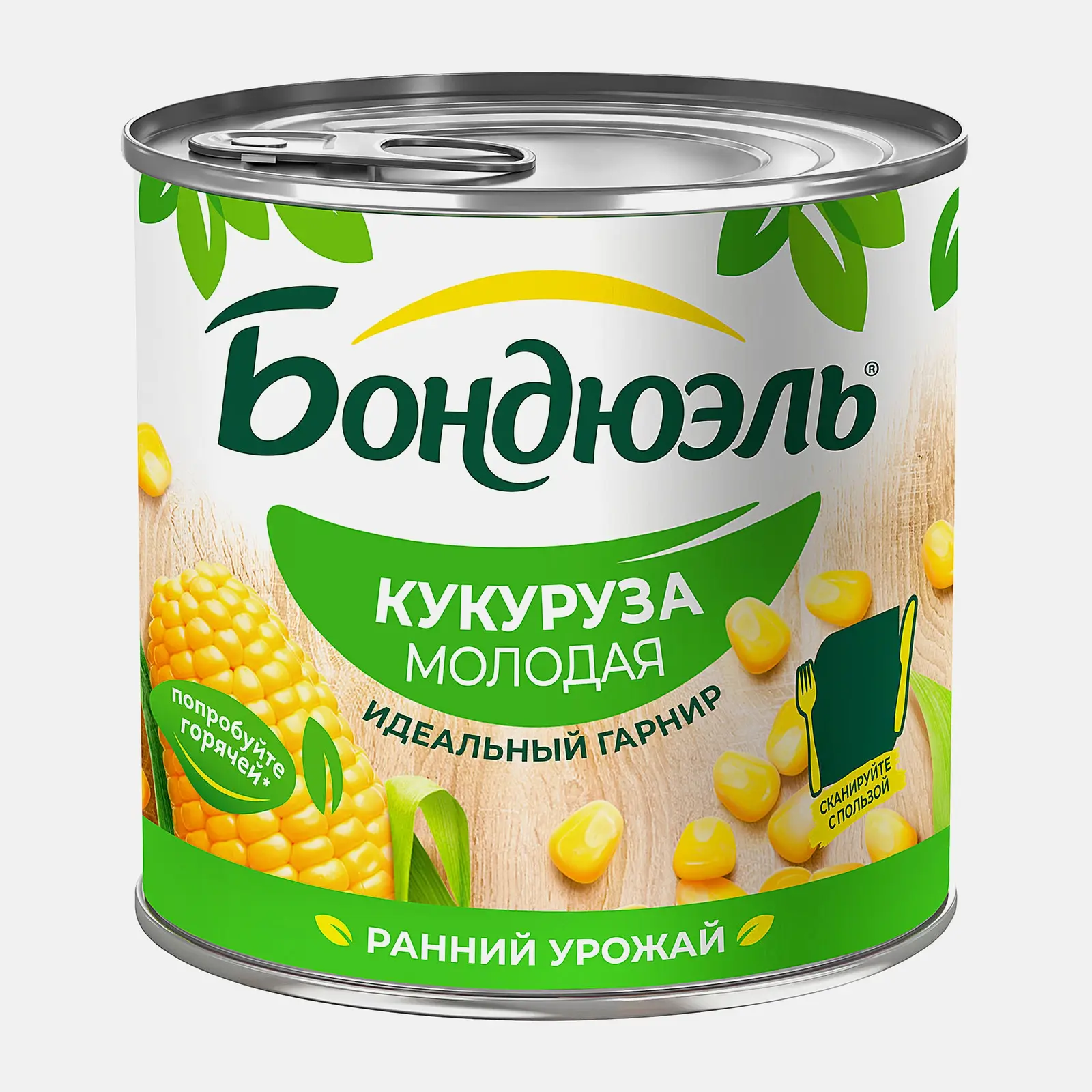 Изображение товара Кукуруза Бондюэль молодая консервированная 340г