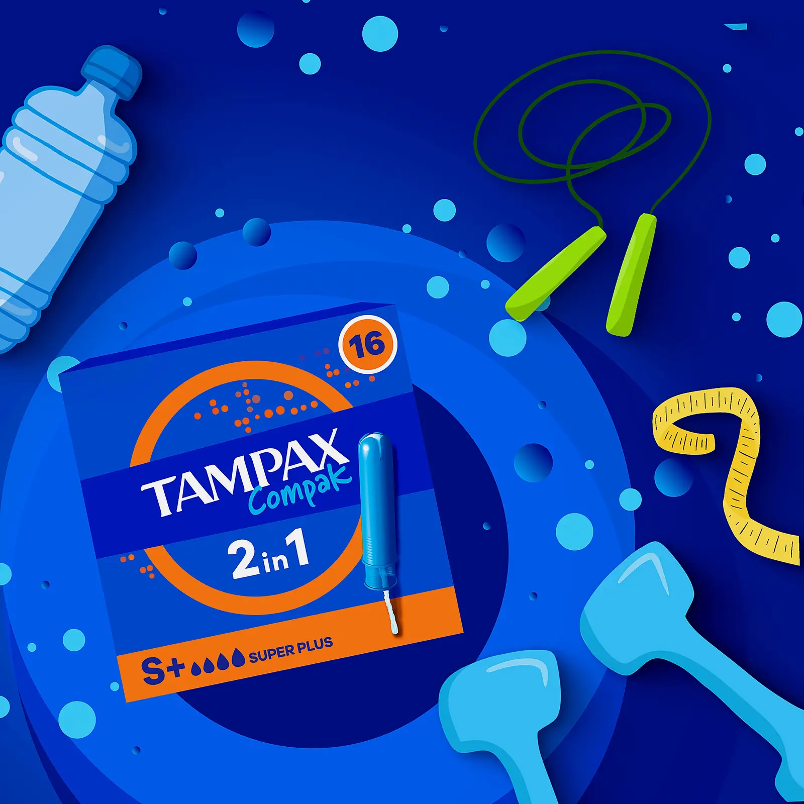 Тампоны Tampax Compak Super Plus 16шт