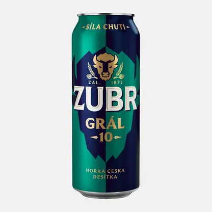Светлое пиво фильтрованное Zubr Gral 4.2% 500мл