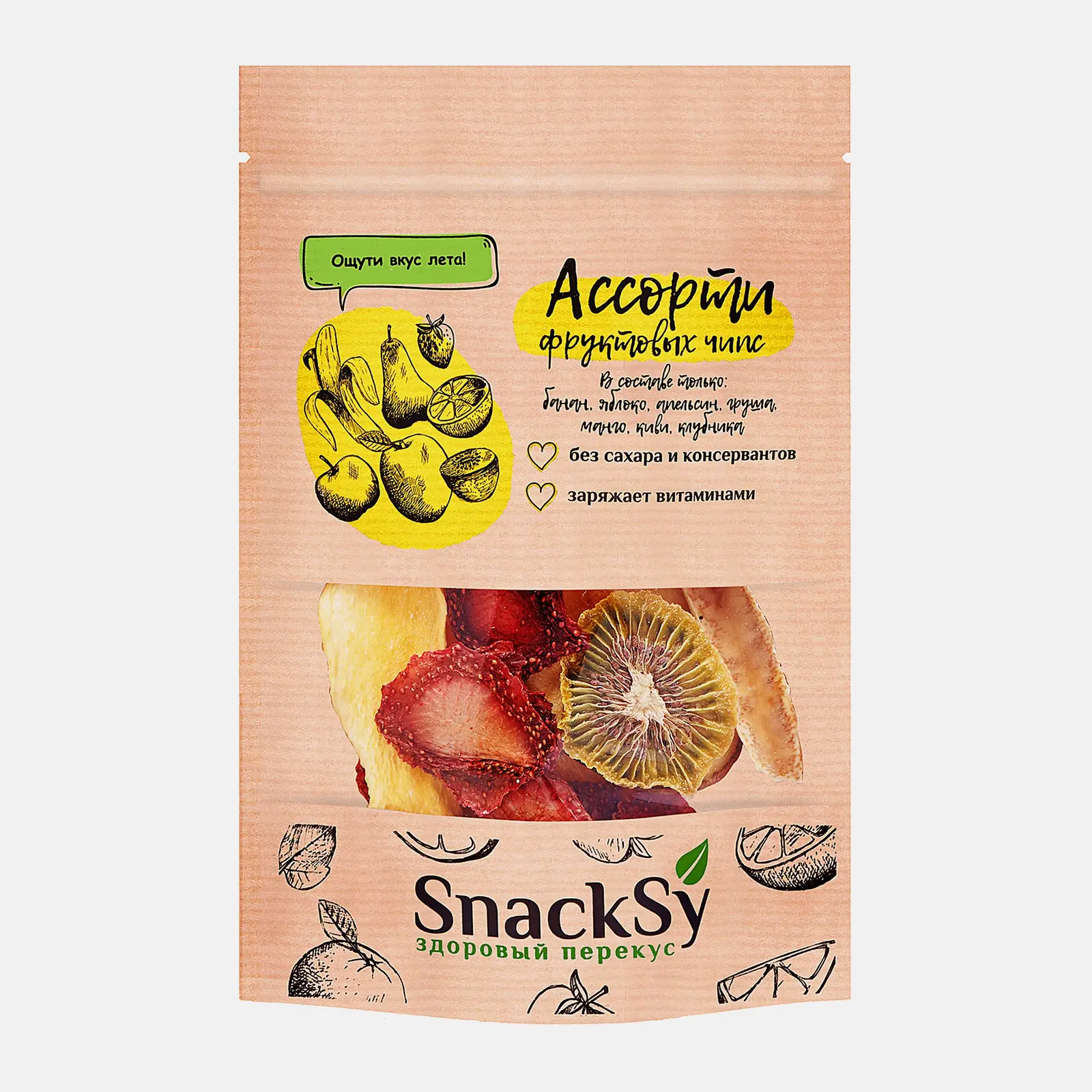 Фруктовые чипсы ассорти Snacksyla 35г Фруктовые чипсы ассорти Snacksyla 35г