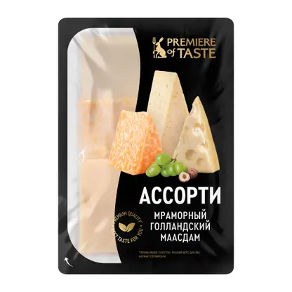 Изображение товара Сырное ассорти нарезка Premiere of taste 150г