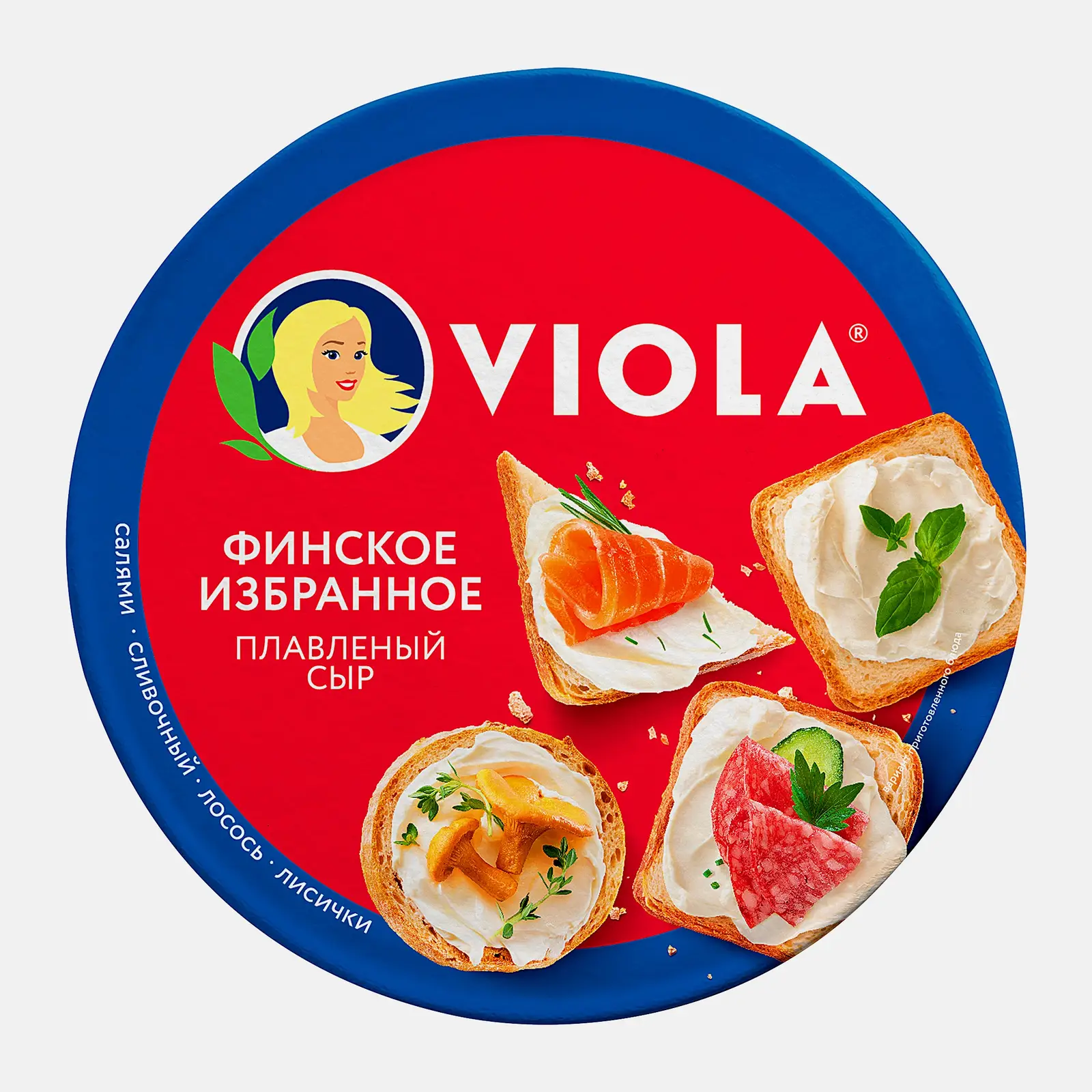 Изображение товара Плавленый сыр Viola ассорти Финское избранное 45% 130г натуральный вкус