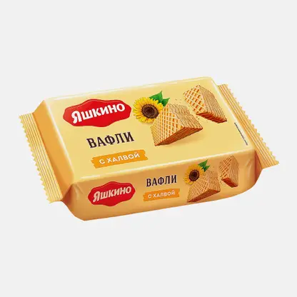 Вафли Яшкино с халвой 200г