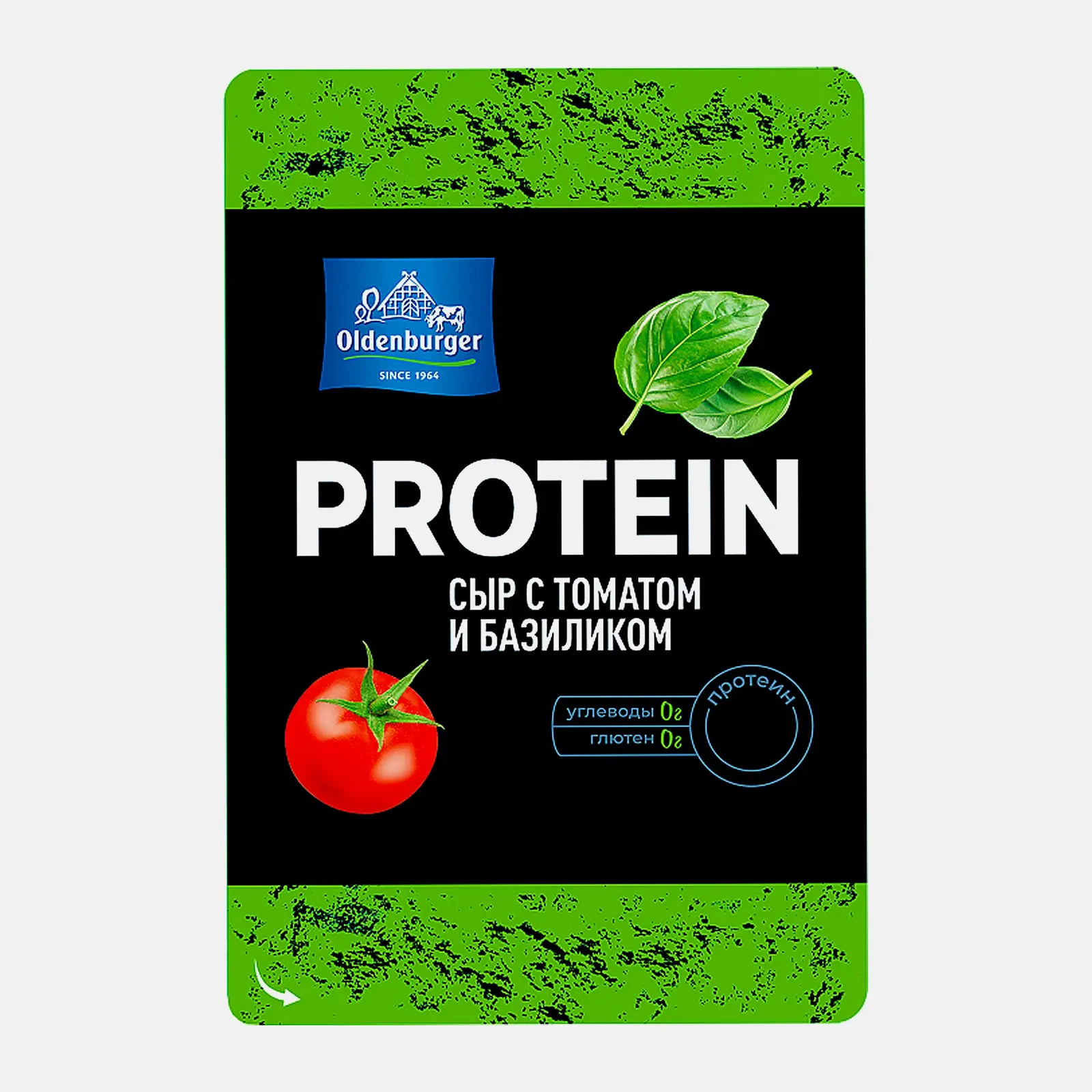 Изображение товара Сыр протеиновый Oldenburger с томатом и базиликом 30%, 125г