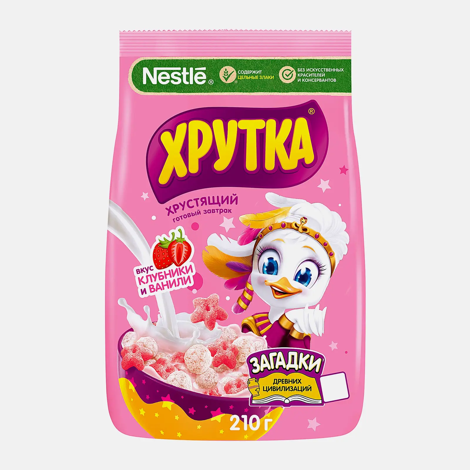 Готовый завтрак Хрутка клубнично-ванильный 210г Готовый завтрак Хрутка клубнично-ванильный 210г