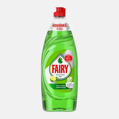 Средство для мытья посуды Лайм Fairy Platinum 650мл