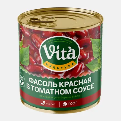 Фасоль Магнит Красная в томатном соусе 400г
