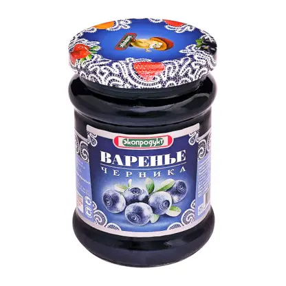 Изображение товара Варенье Экопродукт десерт Черника стерилизованное 325г