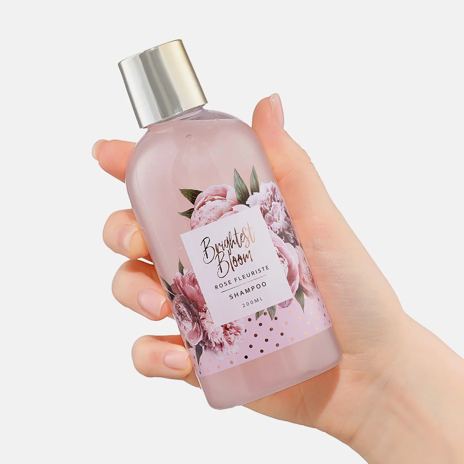 Подарочный набор Шампунь для волос 200мл + Гель для душа 200мл + Крем для рук 50мл + Соль для ванн 100г + Мочалка Rose Fleuriste в ассортименте