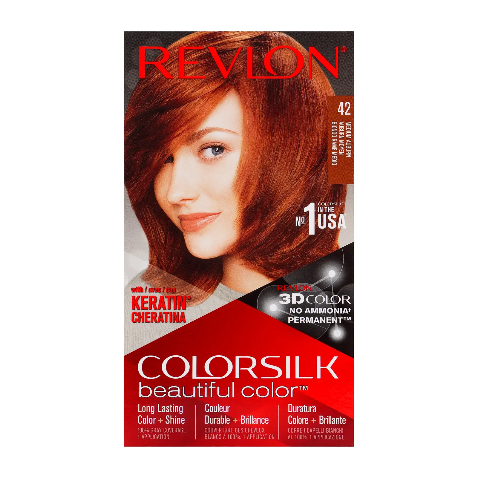 Краска для волос Revlon Colorsilk 42 Medium Auburn 130мл