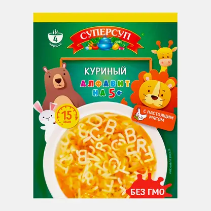 Суп куриный Суперсуп Алфавит 70г