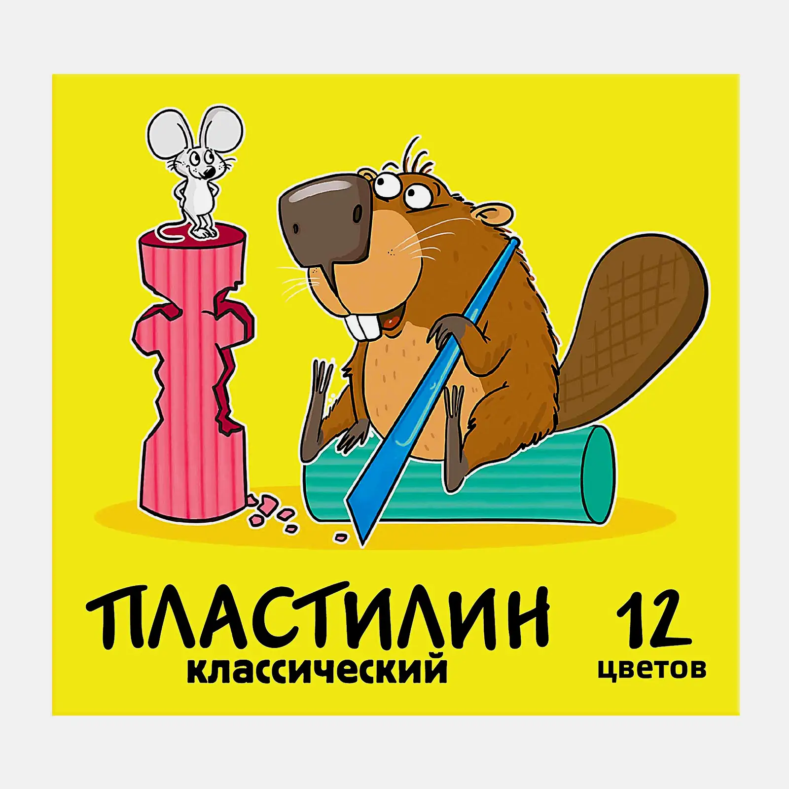 Пластилин Луч Биг промо Классический 12 цветов 168г в ассортименте