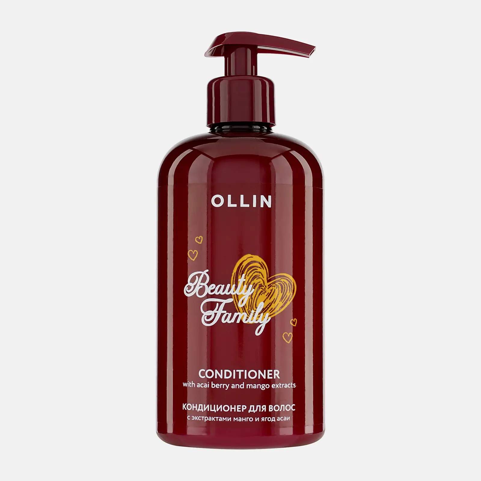 Кондиционер для волос Ollin Beauty family экстракт манго и ягод асаи 500мл