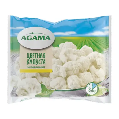 Изображение товара Капуста цветная Agama быстрозамороженная 400г