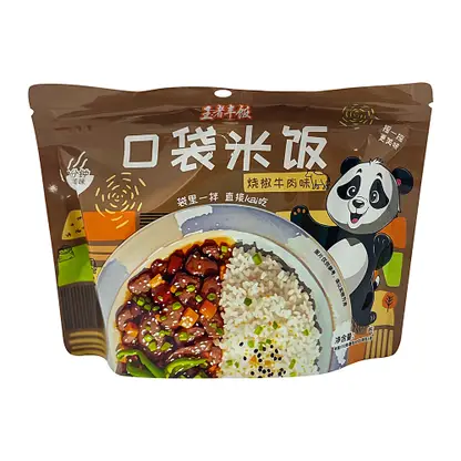 Изображение товара Рис быстрого приготовления со вкусом говядины и перца Kouda Mifan 155г