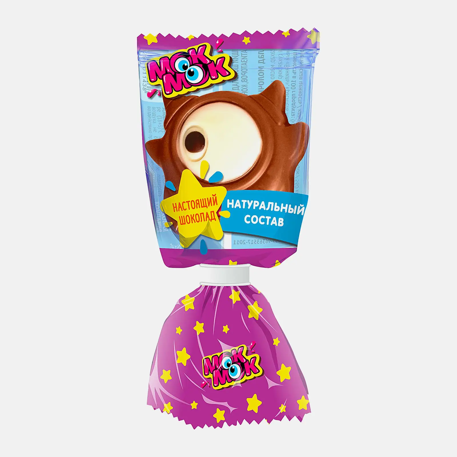 Шоколадная фигурка с печеньем на палочке Мок-Мок 24г в ассортименте