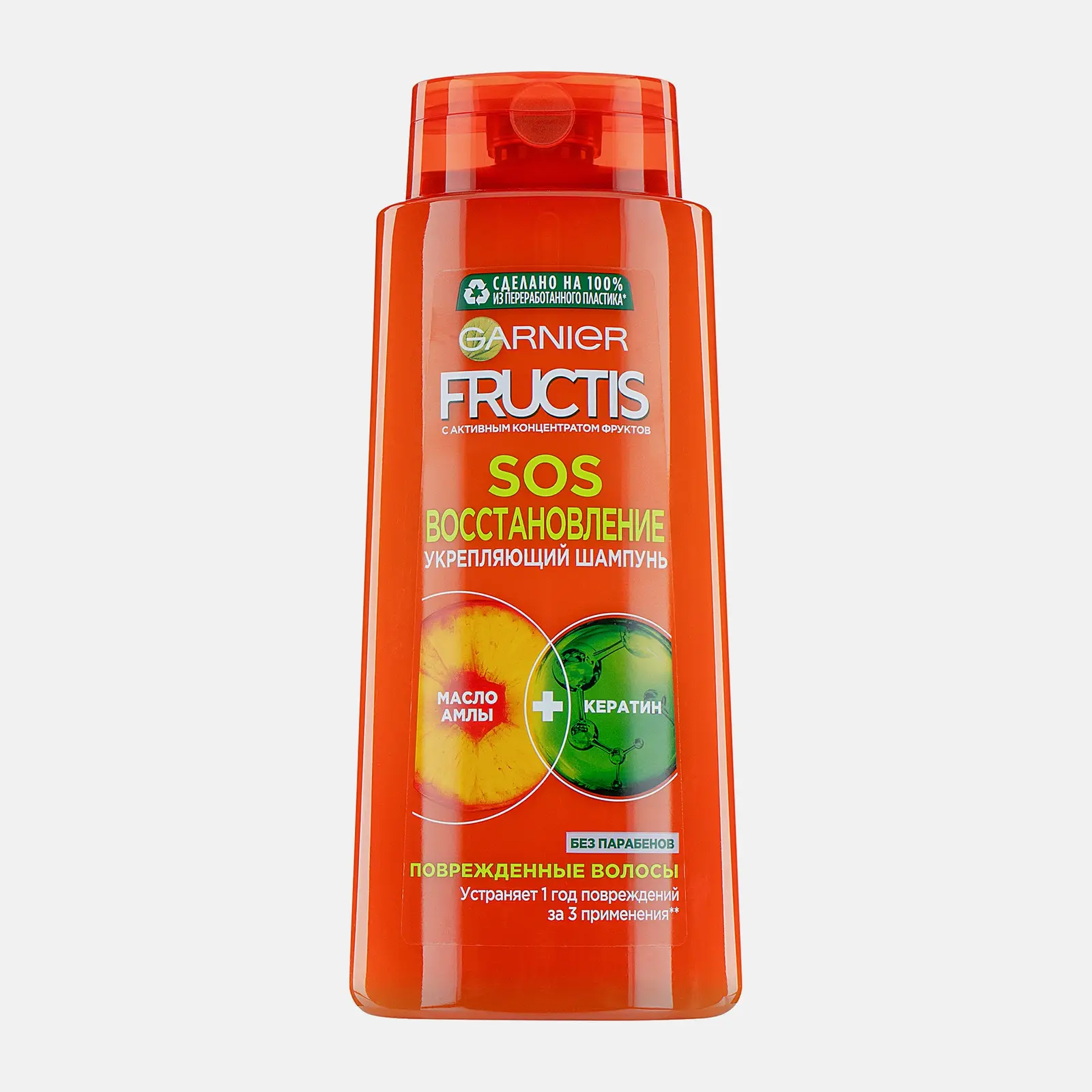 Шампунь Garnier Fructis Укрепляющий SOS Восстановление для поврежденных волос 700мл - фото 2 Шампунь Garnier Fructis Укрепляющий SOS Восстановление для поврежденных волос 700мл - фото 2