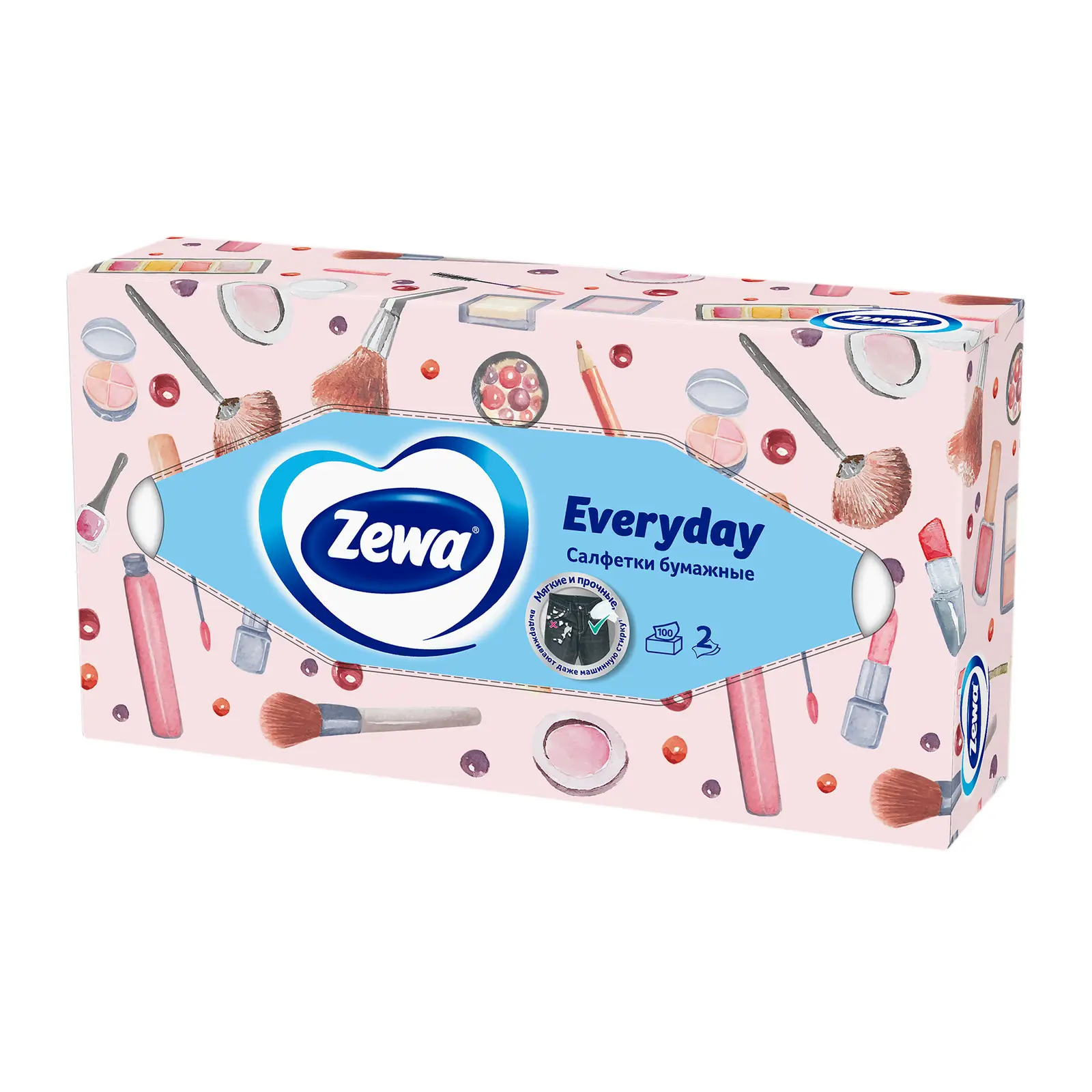 Салфетки бумажные Zewa Everyday 2 слоя 100шт