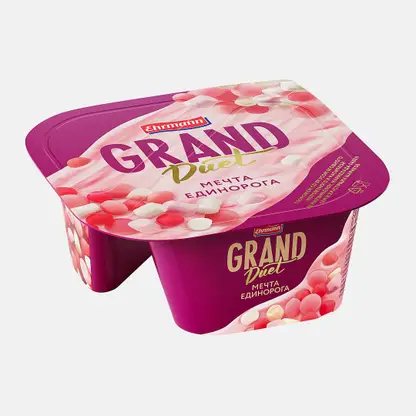 Десерт творожный Grand Dessert со вкусом ягодного мороженого 135г