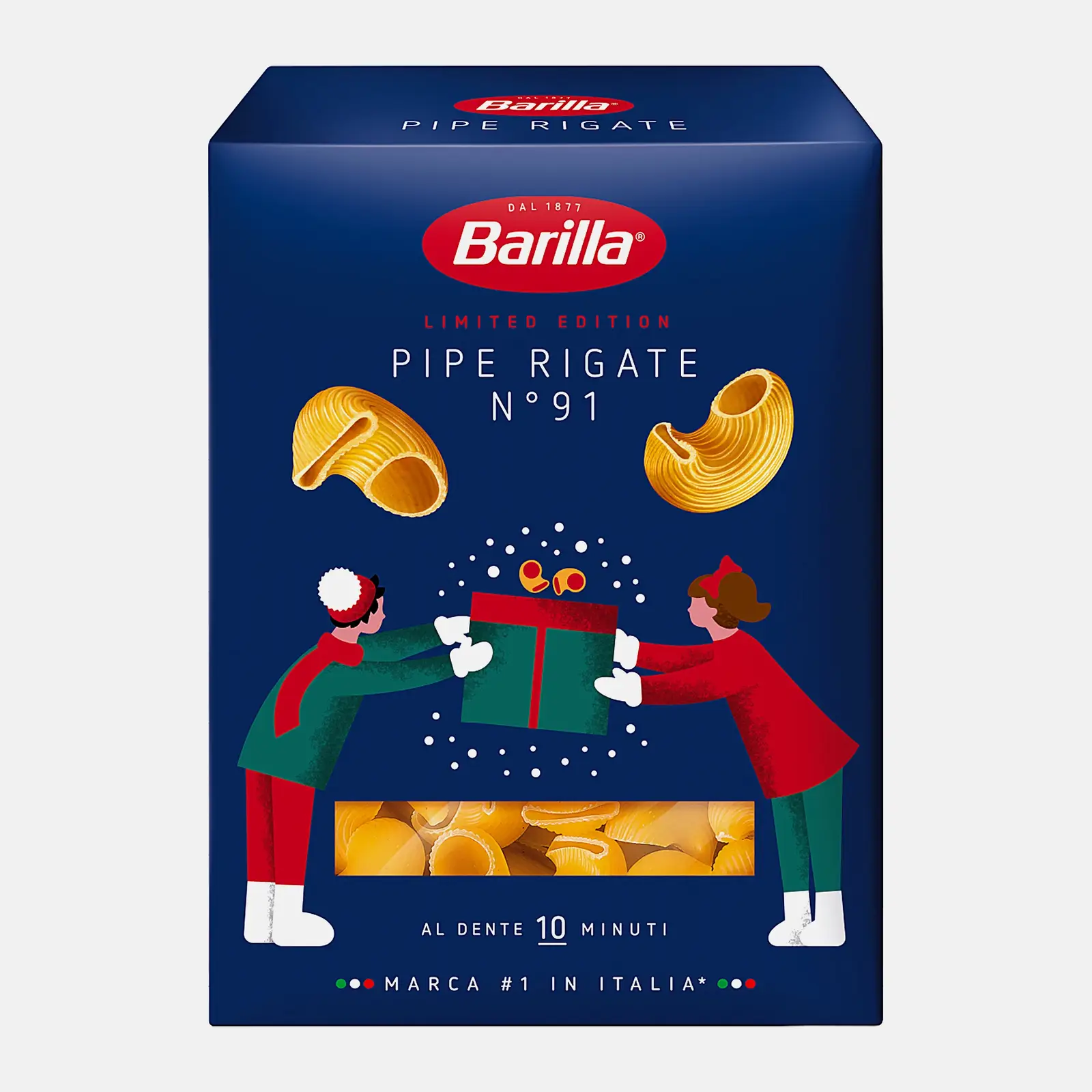 Изображение товара Макароны Barilla Pipe Regate Улитки 450г - итальянские фигурные макароны