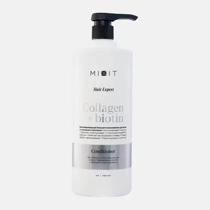 Бальзам-ополаскиватель для волос Mixit Collagen&Biotin восстанавливающий 1л